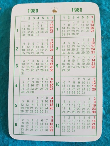 Rolex calendario anno 1980 - 1980,