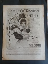 Grande pubblicità pillole Catramina Bertelli  Primissimi '900 da rivista epoca
