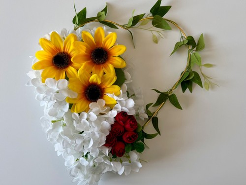 Ghirlanda cuore floreale - cuore,