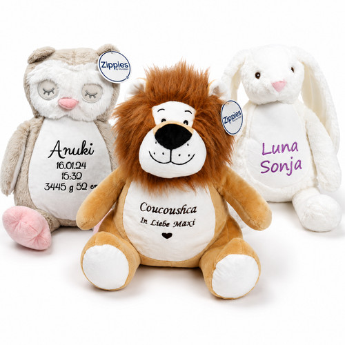 Zippie peluche ricamato - , con