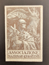 Tessera Associazione Nazionale Combattenti Anno 1938