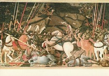 C4 - Cp Cartolina Paolo Uccello : Battaglia FIRENZE Uffizi - Fg Nvg