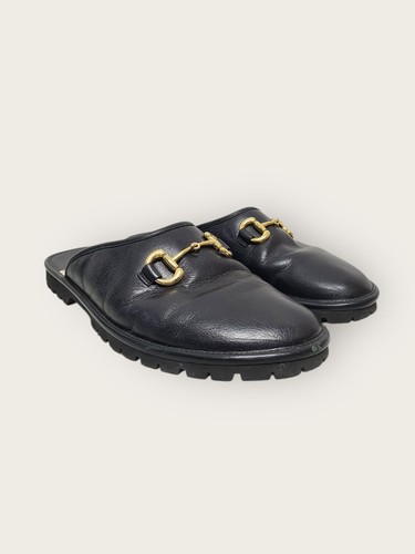 Gucci pantoufles cuir - gucci,