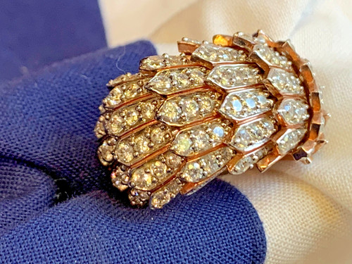 Anello articolato placca oro