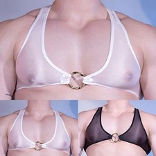 Canottiera uomo crop lucida