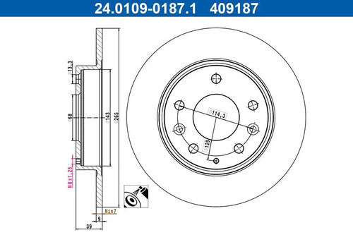 Disco freno pieno - 2x,