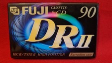 Audiocassette ► FUJI DR II 90 for CD ◄ Tapedeck Music Cassette 1 pezzo!