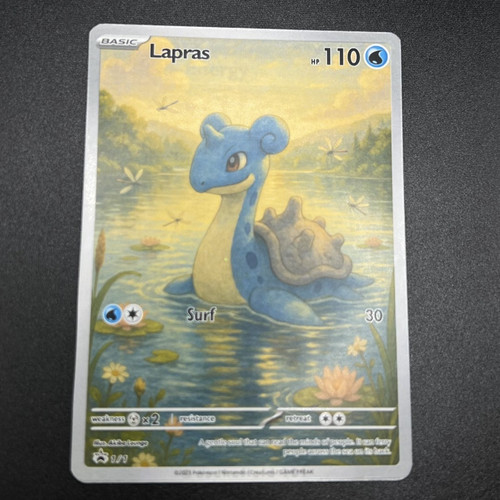 Pokemon lapras limited promo - lapras,