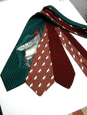 3 X Cravatte Ties Seta Silk