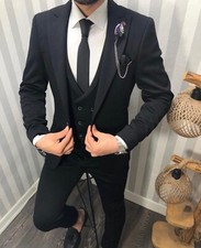 Abito uomo, nero - Con gilet