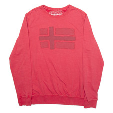 NAPAPIJRI Felpa da Uomo Rosso