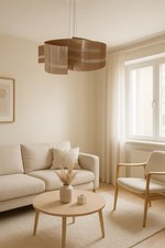 S Lampadario in vetro tortora