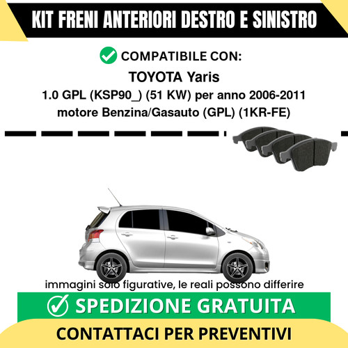 Pastiglie freno anteriori per - freno,