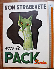 Pubblicità 9/1953 PACK SODA -