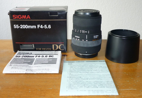 Sigma zoom 200mm 5 - 55-200mm, dc