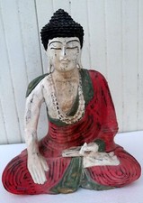 Buddha scultura il legno