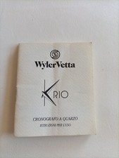 WYLER VETTA Rio libretto di