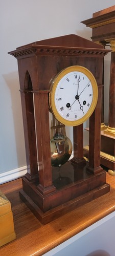 Orologio regolatore mogano