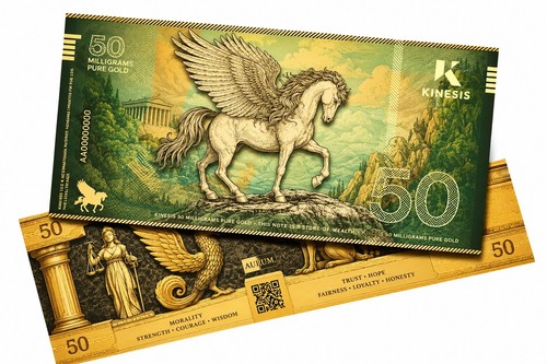 Banconota oro 0 - d'oro, 0,05