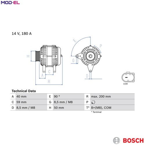 Alternatore 986 083 - 986, per