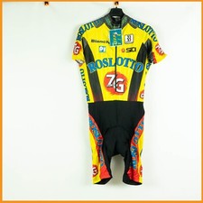 NOS ROSLOTTO ZG BIANCHI S 46 CYCLING ROAD BIKE VINTAGE SKINSUIT SUIT TIME TRIAL