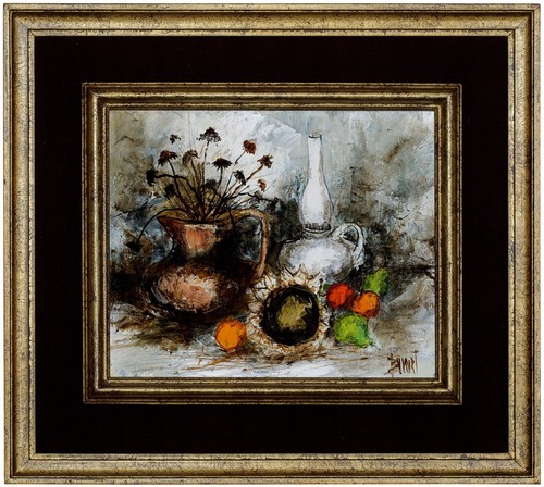 Olio tela still life con - life,