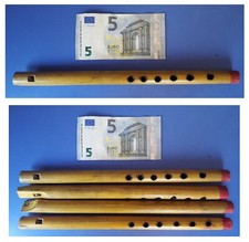 Flauto in legno naturale cm 18