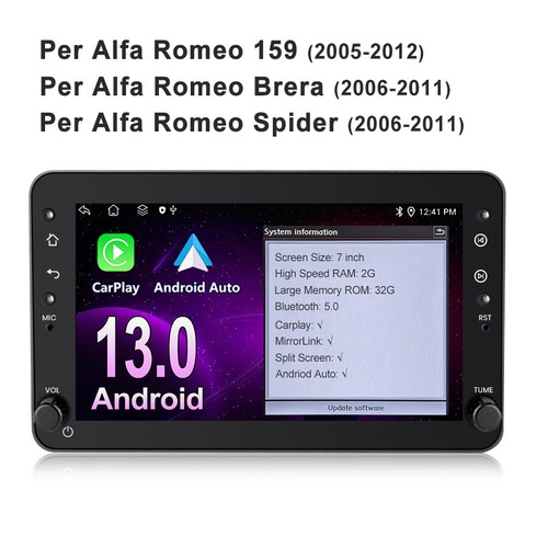 Per alfa romeo 159 spider - 159,