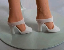 Scarpe Sandali Barbie Bianco, Japan Vintage Mattel Anni 60.