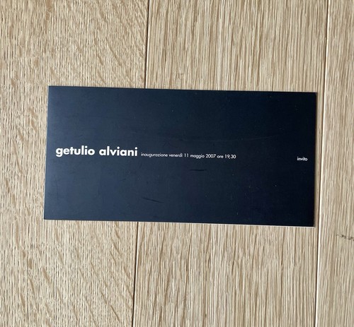 Invito mostra getulio - invito, alviani