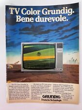 Clipping Ritaglio Pubblicità Advertising 1984 Grundig TV Color Grundig