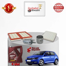 KIT TAGLIANDO 4 FILTRI E OLIO xSKODA FABIA III 1.0 TSI 70KW 95CV DAL 2017 ->