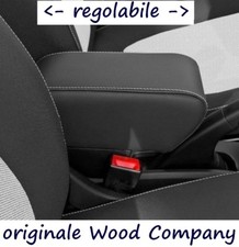 SMART New Bracciolo NO VITI regolabile lunghezza ecopelle nero cuciture bianco @