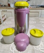 Thermos Porta Pappa CHICCO con 2 contenitori - acciaio inox - usato