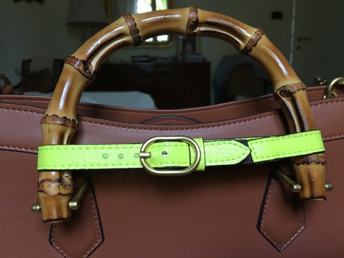 Borsa pelle color cuoio di - in,