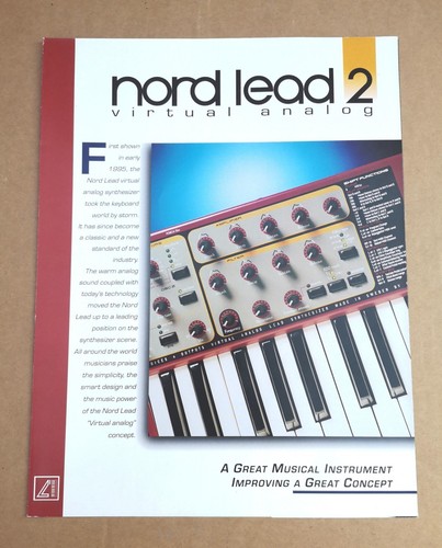 Vintage nord lead brochure - lead,