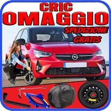 Ruotino Di Scorta 4Fori Da 16 Per Opel Corsa F Con Kit Cric Crick + Chiave Sacca
