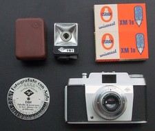 AGFA SILETTE con Agnar F45mm +Esposimetro, Flash ISI e 10 Vacublitz[Germany 1958