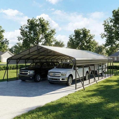 20x40 metal carport with - ft,