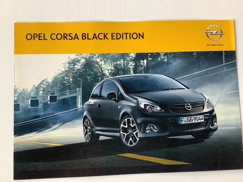 Brochure opel corsa black - brochure,