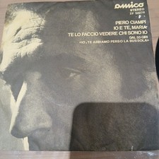 45 Giri Piero Ciampi Io E Te Maria Telo Faccio Vedere Chi Sono Io