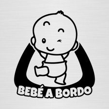 PEGATINA BEBE A BORDO vinilo