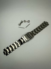 20mm Seiko Oyster Bracelet Stainless Steel Watch Strap | Curved Lug Ends Band
