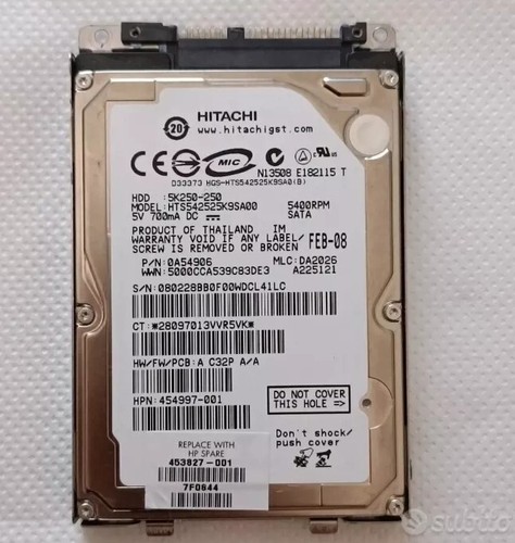 Hdd 250 hard disk 250gb - 5k-250,