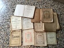 LOTTO SPARTITI MUSICALI ANTICHI PER PIANOFORTE  Schumann Chopin interessante 