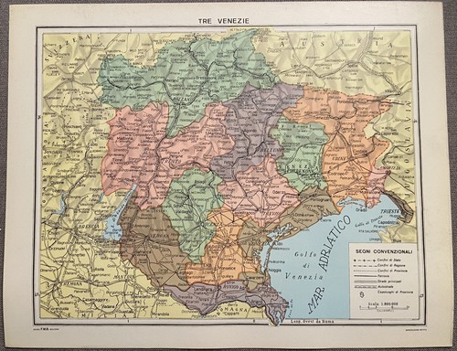 Tre venezie cartina - tre,