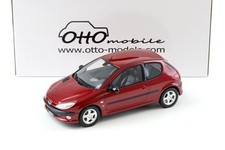 1:18 OTTO mobile OT1039 PEUGEOT 206 S16 rosso metallizzato 1999