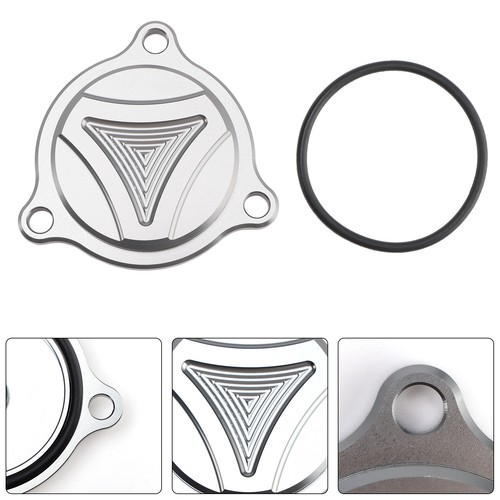 Cnc grey oil filter cover - filter,