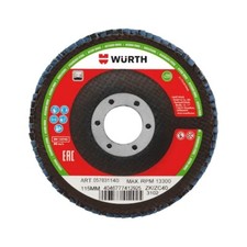 Disco Abrasivo Lamellare 115mm GR.40 10pz - WÜRTH 057831140