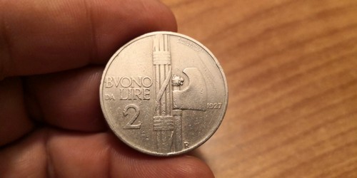 Lire 1927 fascio vittorio - 2,